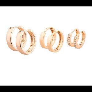 Frasier Sterling rose gold earrings